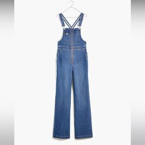 Madewell High Rise Loose Flare Overalls